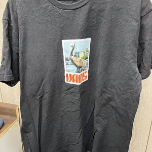 Men's Vans Black Graphic Pelican T-shirt Large